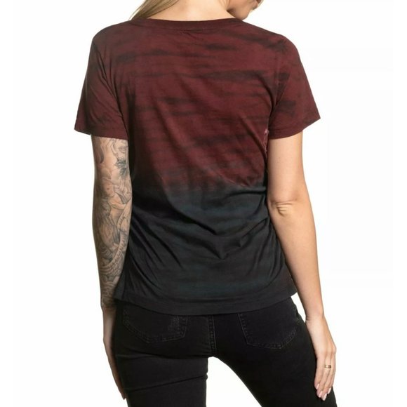 AFFLICTION Women's T-Shirt S/S AC CALI RIDE Tee - Picture 5 of 10